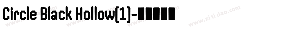 Circle Black Hollow(1)字体转换